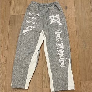 Grey flare joggers